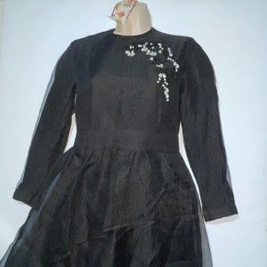 Japajo Copenhagen size 2  Black vintage style tier dress